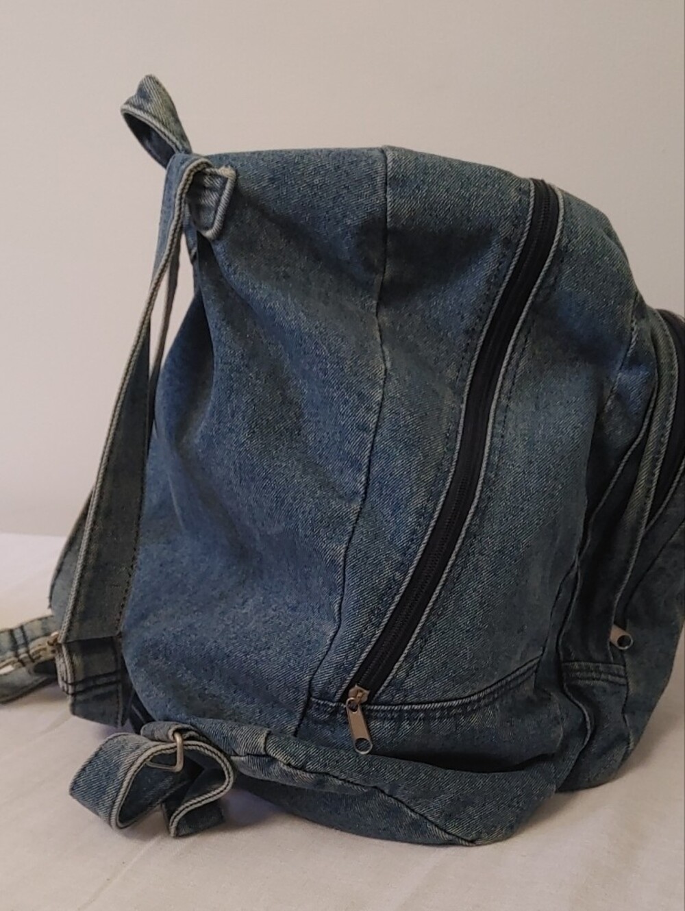 Blue Denim Backpack - Picture 2 of 6